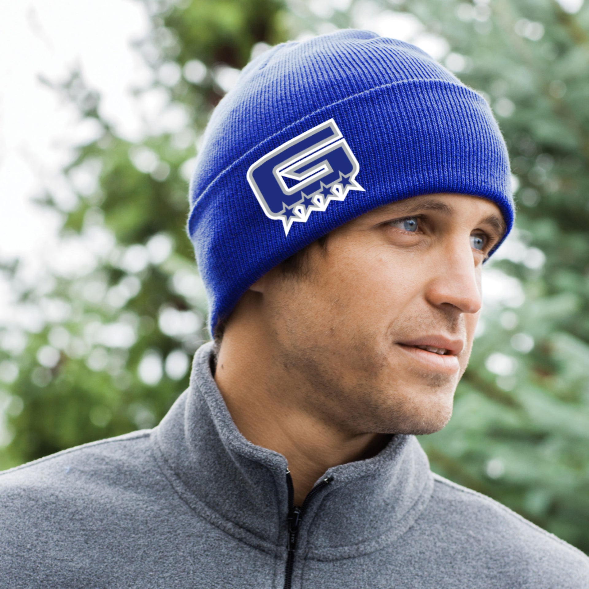 Grant Track Fleece-Lined Knit Beanie