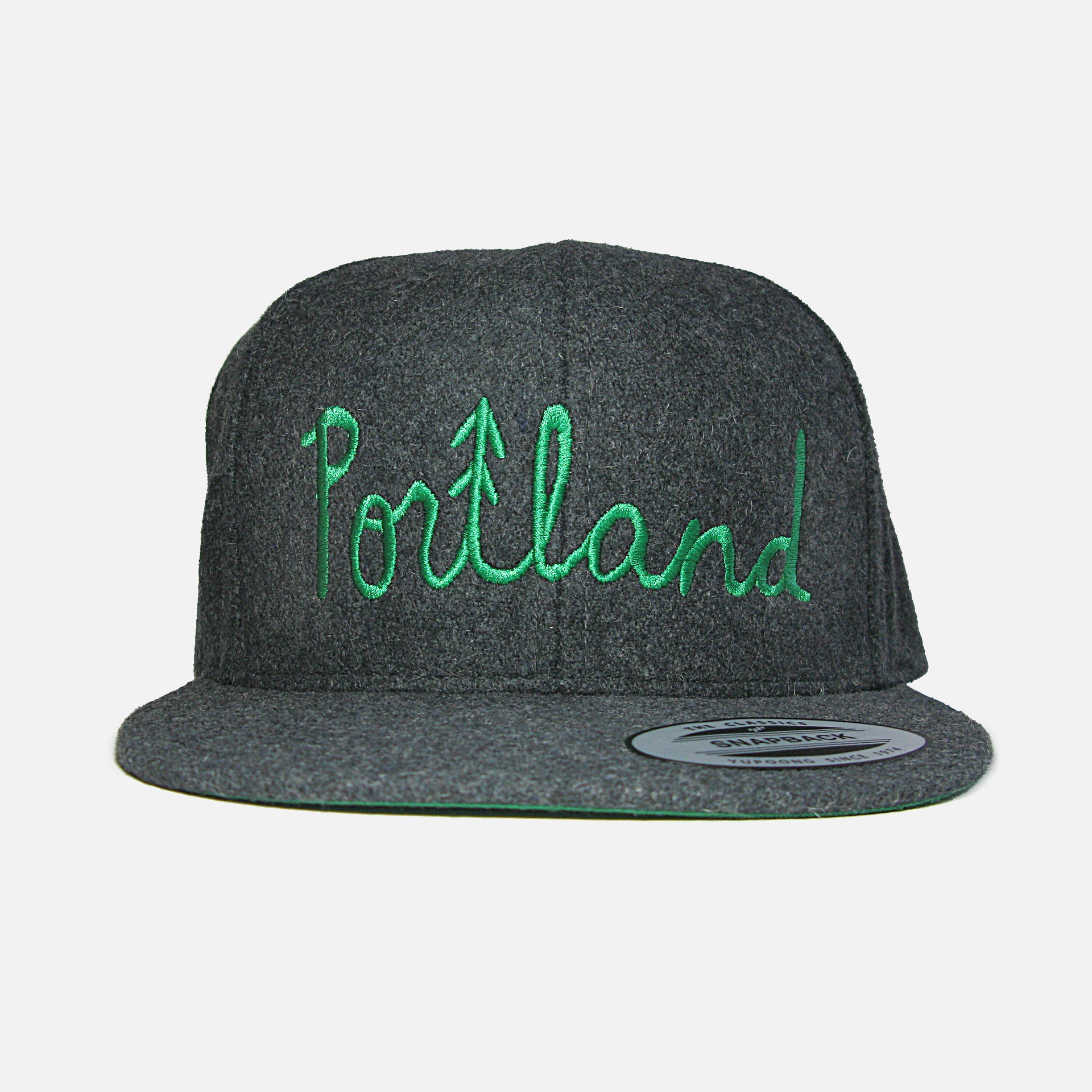Portland Melton Wool Snapback Hat