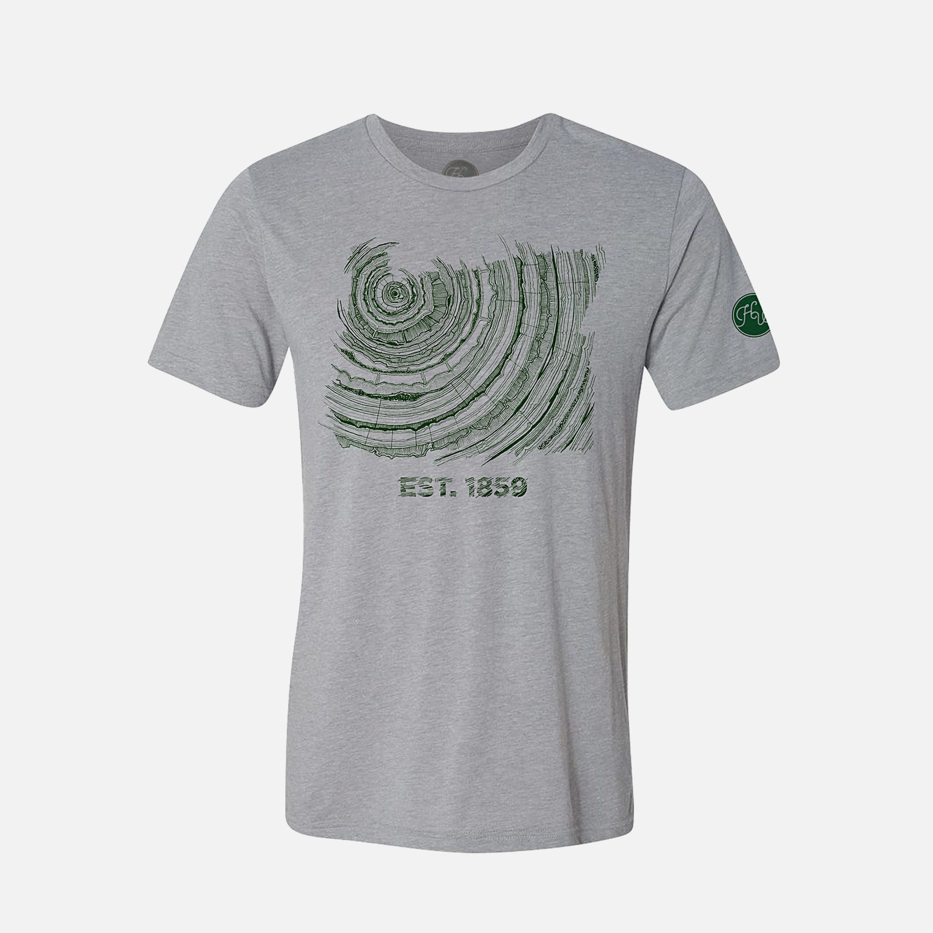 Oregon Tree Rings Hipster Shirt Since 1859
