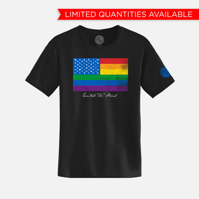 United We Stand Hipster Rainbow Flag Shirt for Ellen Degeneres